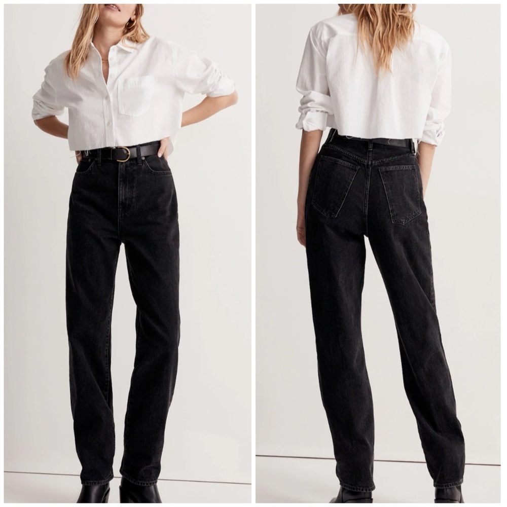 Madewell High Waisted Baggy Straight Jeans in Raybard Wash
